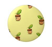 Badge circulaire imprimé gland de dessin animé, robuste et durable, parfait pour les cadeaux personnalisés et la décoration de vêtements, One Size
