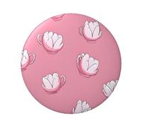 Badge circulaire imprimé pétales de tulipe de dessin animé, robuste et durable, parfait pour les cadeaux personnalisés et la décoration de vêtements, One Size