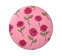 Badge circulaire imprimé rose de dessin animé, robuste et durable, parfait pour les cadeaux personnalisés et la décoration de vêtements, One Size