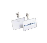 Badge click fold + clip 54x90mm - boite de 25