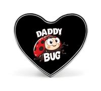 Badge coccinelle rigolo en forme de cœur, broche mignonne, épingles à bouton pour sac à dos, veste, chapeau, décoration