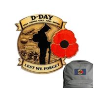 Badge commémoratif 80e anniversaire du jour J 80e anniversaire - 1944-2024 D Day 80e anniversaire Badge épinglette 80e jour anniversaire en l'honneur du sacrifice et de la victoire - Collection