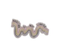 Badge créatif en métal avec citations amusantes - Design unique pour accessoires de mode et styles individuels - Badges à épingler polyvalents