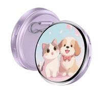 Badge d'affichage numérique, broche LED électronique en fer blanc de 2 pouces | Lecture à glissière avec écran tactile HD IPS 26g portable - Appareil d'animation pour album photo ide