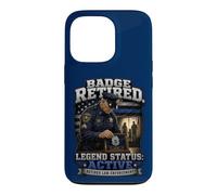 Badge d'application de la Loi à la Retraite Adjoint du shérif de Police à la Retraite Coque pour iPhone 13 Pro