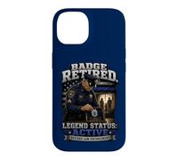 Badge d'application de la Loi à la Retraite Adjoint du shérif de Police à la Retraite Coque pour iPhone 14