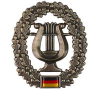Badge de béret original de l'armée allemande BW Béret en métal (service de musique militaire)