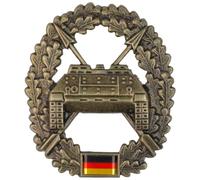 Badge de béret original de l'armée allemande / insigne de casquette BW Béret en métal (troupe de chasseur)