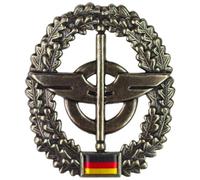 Badge de béret original de l'armée allemande / insigne de casquette BW Béret en métal (troupe de réapprovisionnement)