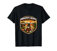 Badge de Camping Adventure Awaits Just Add Marshmallows T-Shirt