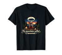 Badge de Camping The Mountains Called I Answered T-Shirt