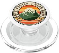 Badge de Camping Vintage avec Inscription Happy RV Owner PopSockets PopGrip pour MagSafe