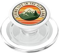 Badge de Camping Vintage avec Inscription Happy RV Owner PopSockets PopGrip pour MagSafe