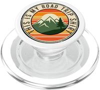 Badge de Camping Vintage avec Inscription Happy RV Owner PopSockets PopGrip pour MagSafe