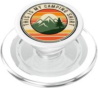 Badge de Camping Vintage avec Inscription Happy RV Owner PopSockets PopGrip pour MagSafe