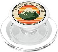 Badge de Camping Vintage avec Inscription Happy RV Owner PopSockets PopGrip pour MagSafe