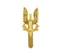 Badge de casquette British SAS Regiment en laiton, Métal