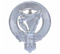 Badge de casquette écossais - Badge Glengarry en étain fabriqué à la main avec finition argent antique, parfait pour les épingles à kilt, les broches, les couvre-chefs Highland - Marche et tenue