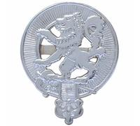 Badge de casquette écossais - Badge Glengarry en étain fabriqué à la main avec finition argent antique, parfait pour les épingles à kilt, les broches, les couvre-chefs Highland - Marche et tenue