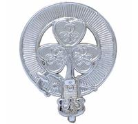 Badge de casquette écossais - Badge Glengarry en étain fabriqué à la main avec finition argent antique, parfait pour les épingles à kilt, les broches, les couvre-chefs Highland - Marche et tenue