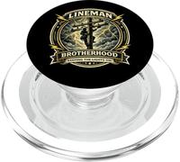 Badge de la Fraternité des monteurs de Lignes, gardant Les lumières allumées PopSockets PopGrip pour MagSafe