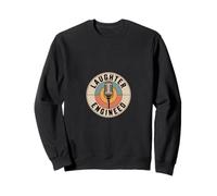 Badge de Microphone rétro Humoristique pour ingénieur du Rire Sweatshirt