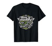 Badge de Moto Vintage Born to Modify T-Shirt