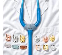 Badge de Nom pour Stéthoscope Personnalisé, Plaque pour Stéthoscope (Cuir) | Badge de nom pour stéthoscope personnalisé, Le cadeau idéal pour infirmières, médecins et étudiants en médecine
