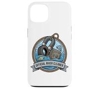 Badge de pêche magnétique Officiel River Cleaner Coque pour iPhone 13