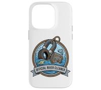 Badge de pêche magnétique Officiel River Cleaner Coque pour iPhone 14 Pro