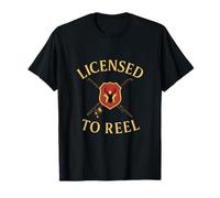 Badge de pêche sous Licence Humour extérieur T-Shirt