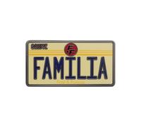 Badge de plaque d'immatriculation Fast & Furious Familia - Édition limitée en métal - Produit officiel Fast Saga pour les fans de cinéma et les amateurs de culture automobile