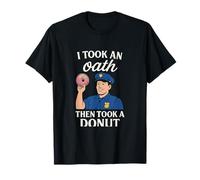 Badge de Police Donut Pun Law Enforcement T-Shirt