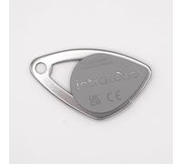Badge de Proximité Intratone - Couleurs aux choix - Sécurisé RFID | Contrôlé pour Copropriétés et Immeubles | Programmation par Syndic ou Installateur Agréé + 1 Porte-clés DOMOBIP (Gris - Lot de 1)
