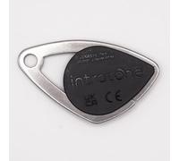 Badge de Proximité Intratone - Couleurs aux choix - Sécurisé RFID | Contrôlé pour Copropriétés et Immeubles | Programmation par Syndic ou Installateur Agréé + 1 Porte-clés DOMOBIP (Noir - Lot de 1)