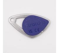 Badge de Proximité Intratone - Couleurs aux choix - Sécurisé RFID | Contrôlé pour Copropriétés et Immeubles | Programmation par Syndic ou Installateur Agréé + 1 Porte-clés DOMOBIP (Bleu - Lot de 1)