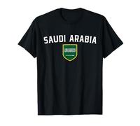 Badge de Sport Classique avec Drapeau de l'Arabie Saoudite T-Shirt