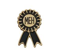 Badge de style universitaire médaille n° 1 MEH broche école classique en métal épingles bijoux sac denim icône cadeau accessoires pour étudiants enseignants Durabilité