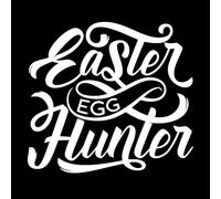 badge de vacances de Pâques composé d'un œuf, d'une oreille de lapin et d'une croix Stickers muraux 54.6x59.9cm N'abîme pas le mur Blanc