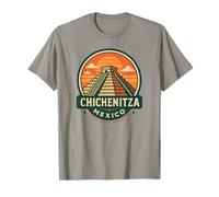 Badge de Voyage rétro Chichen Itza Mexico Pyramide T-Shirt