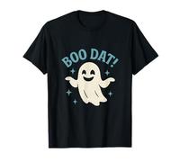 Badge d'horreur Graphique Boo Dat Fantôme Effrayant T-Shirt