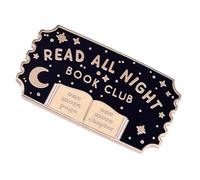 Badge distinctif à collectionner, broche à porter au quotidien, pour les amateurs de lecture, texture métallique, idéale pour offrir et collectionner des accessoires de rat de bibliothèque