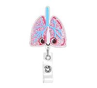 Badge d'organe en acrylique avec clip en forme de cœur, outil d'enseignement d'anatomie adapté pour les amateurs d'hôpitaux et les modèles éducatifs professionnels, taille unique, Comme décrit