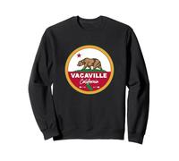 Badge Drapeau et Ours en Californie avec Inscription « I Love Vacaville » Sweatshirt