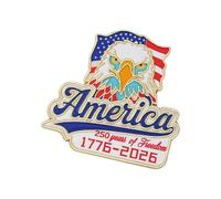 Badge Eagled pour le jour de l'indépendance des Américains 250e anniversaire pour décorer vestes, manteaux et tenues formelles, One Size, Comme décrit