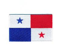 Badge, écusson thermocollant, drapeau du Panama Santiago Caraïbes, patch thermocollant, 30 x 20 mm, 0998 Mini