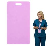 Badge effaçable - Note adhésive réutilisable en silicone - Stylo à bille et à l'alcool - Bloc-notes léger pour cartes d'identité - Bloc-notes à rapport rapide pour infirmières et médecins (violet)