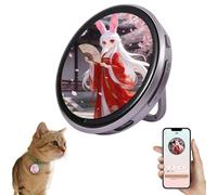 Badge électronique à affichage numérique, écran tactile HD de 4,6 cm, porte-clés de contrôle par application Bluetooth, diaporama photo personnalisé et affichage vidéo pour les fans d'anime/star/idol