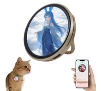Badge électronique à affichage numérique, écran tactile HD de 4,6 cm, porte-clés de contrôle par application Bluetooth, diaporama photo personnalisé et affichage vidéo pour les fans d'anime/star/idol