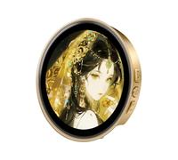 Badge électronique, bouton rechargeable avec écran numérique HD de 4,7 cm, affichage de table pour les amateurs de dessins animés, les fans de cosplay, les activités, Refer to description, se référer